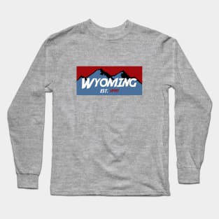 Wyoming Mountains Long Sleeve T-Shirt